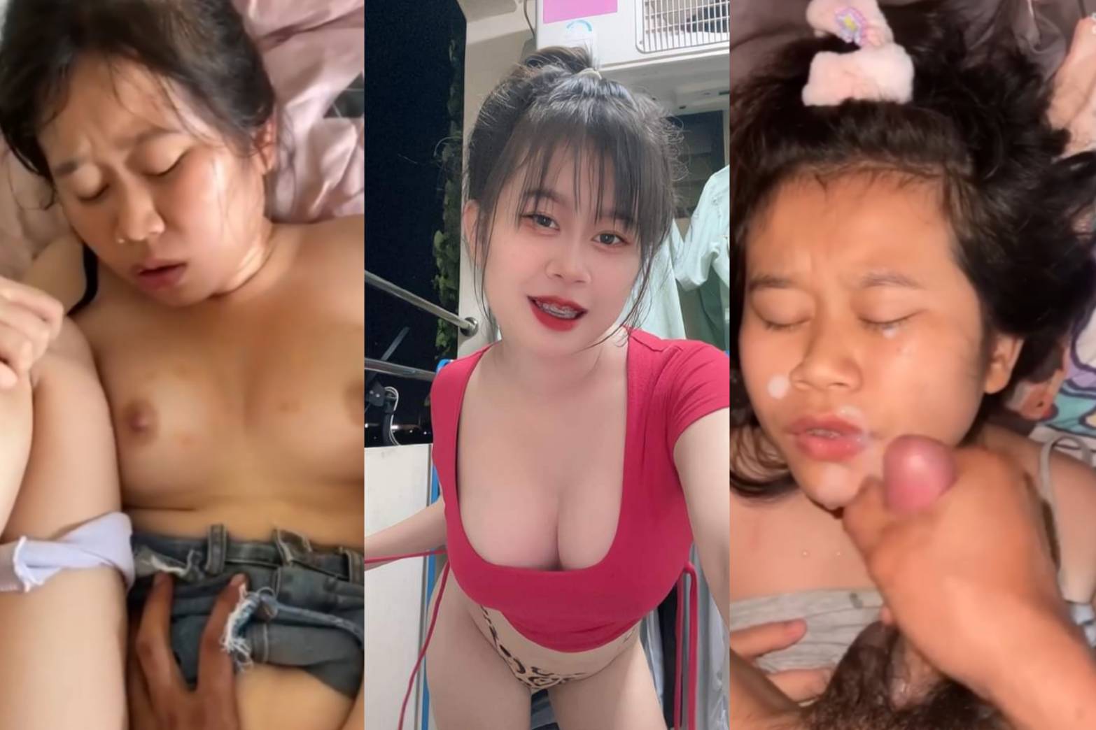 คลิปหลุดสาววัยรุ่น น้องกำลังคัน มาค้างห้องหนุ่มโดนเย็ดแตกไปหลายน้ำ จับควยเสียบหีเย็ดยับ แตกปากชักน้ำว่าวเต็มหน้า