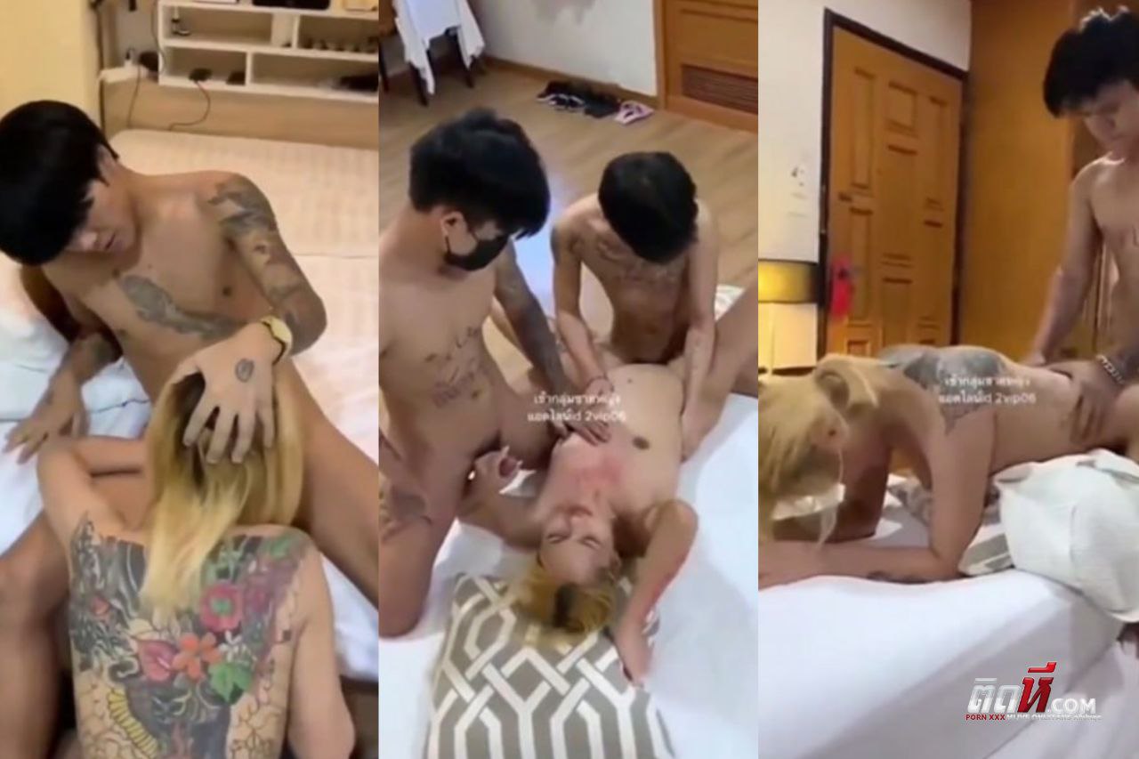 คลิปหลุดทางบ้าน วัยรุ่นทรงเอรุมเย็ดเพื่อนสาว นั่งอมควยบิ้วอารมณ์ โดนจจับเอาควยเขี่ยหีแล้วเสียบ เพื่อนมาเอาควยยัดปาก เย็ดหีเย็ดปากสลับกัน