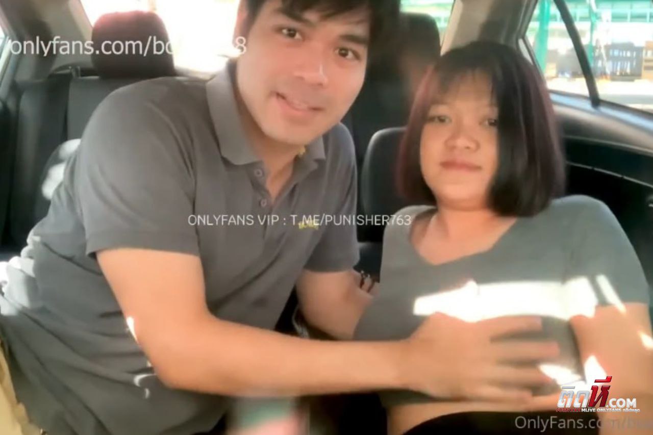 คลิปหลุด น้องลูกปู Puvamp25 เย็ดกับบูมบนรถ boom_58 อมควยขย่ม ตะแคงกระแทกหีเย็ดในรถ